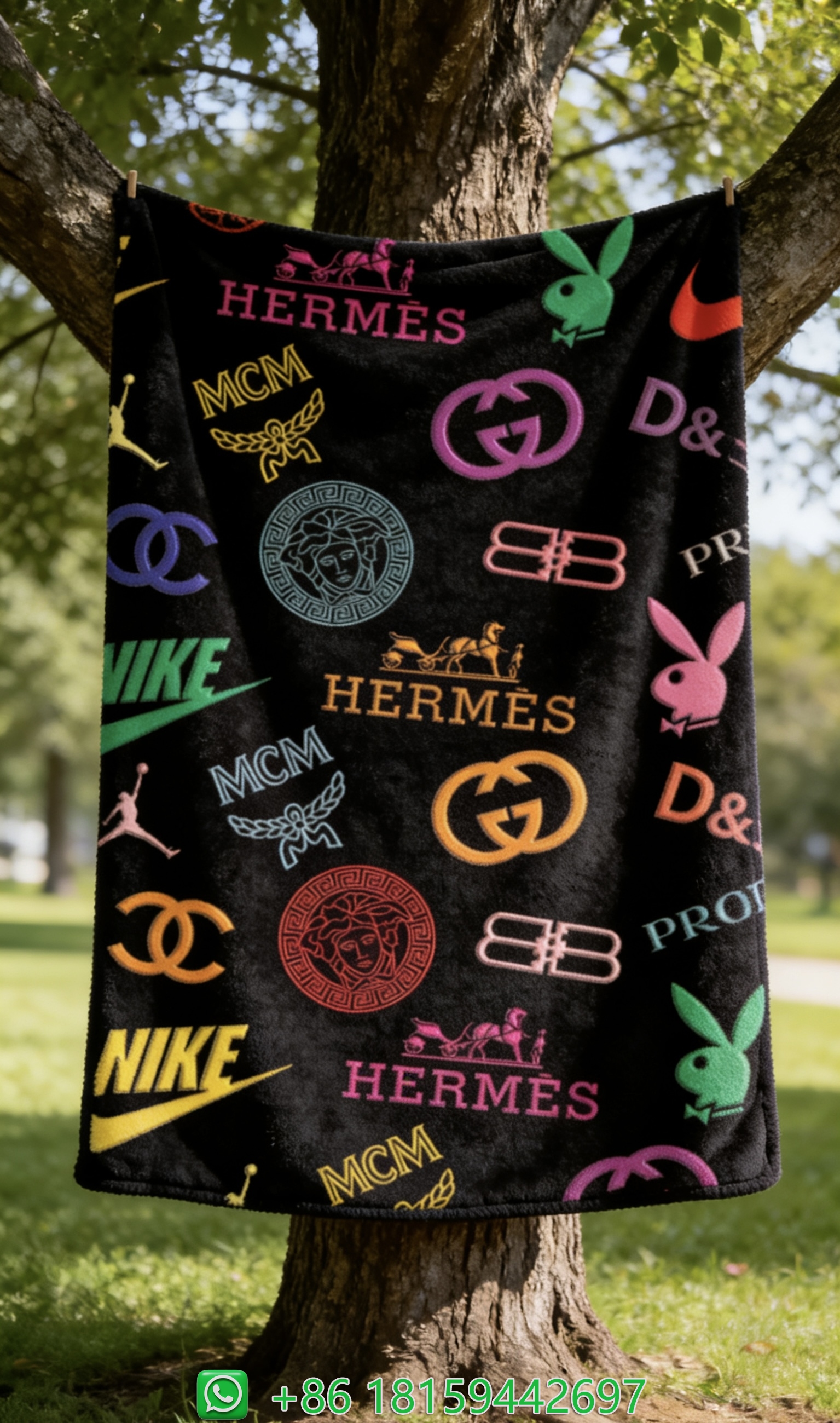 Hermes Throw Blankets